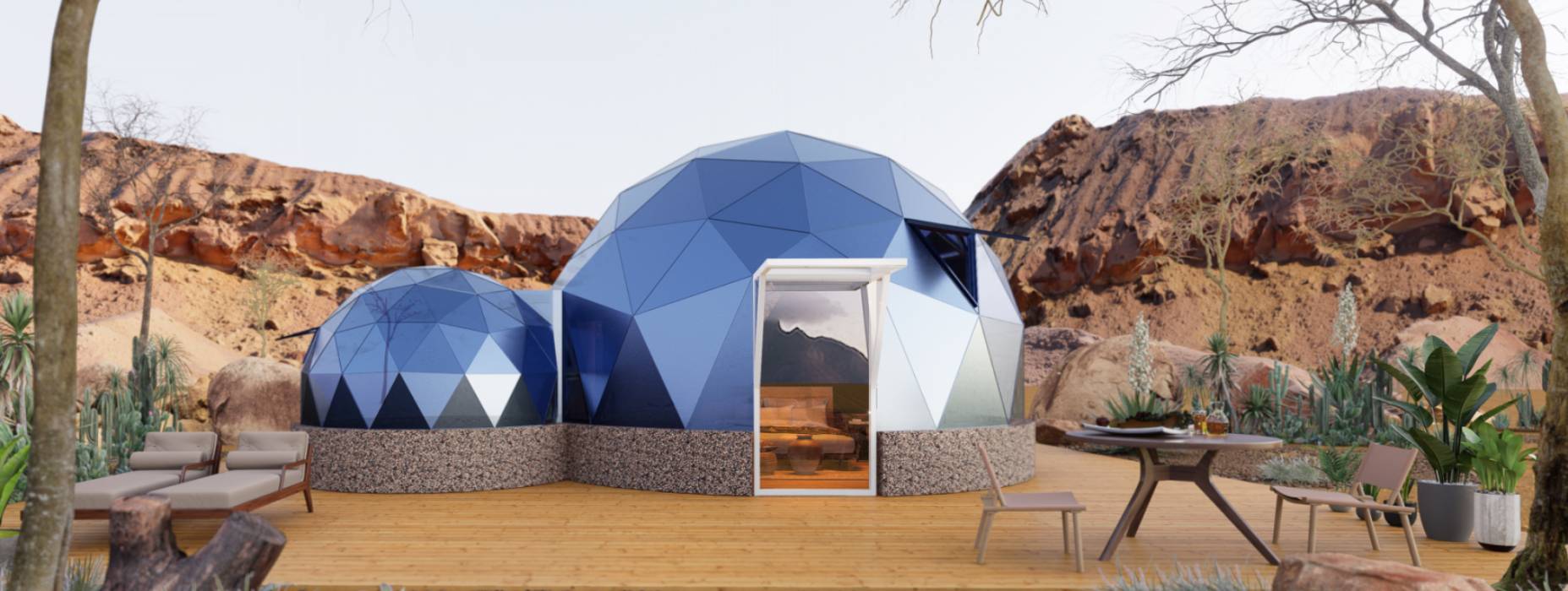 庆安县球形智能光伏玻璃星空房